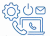 Icono de opciones o configuraciones avanzadas, representando funcionalidades de PBX
